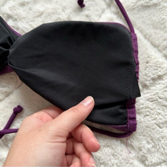 Victoria's Secret | Plum Bandeau Halter Bikini Top | Size Extra Small - Picture 7 of 9
